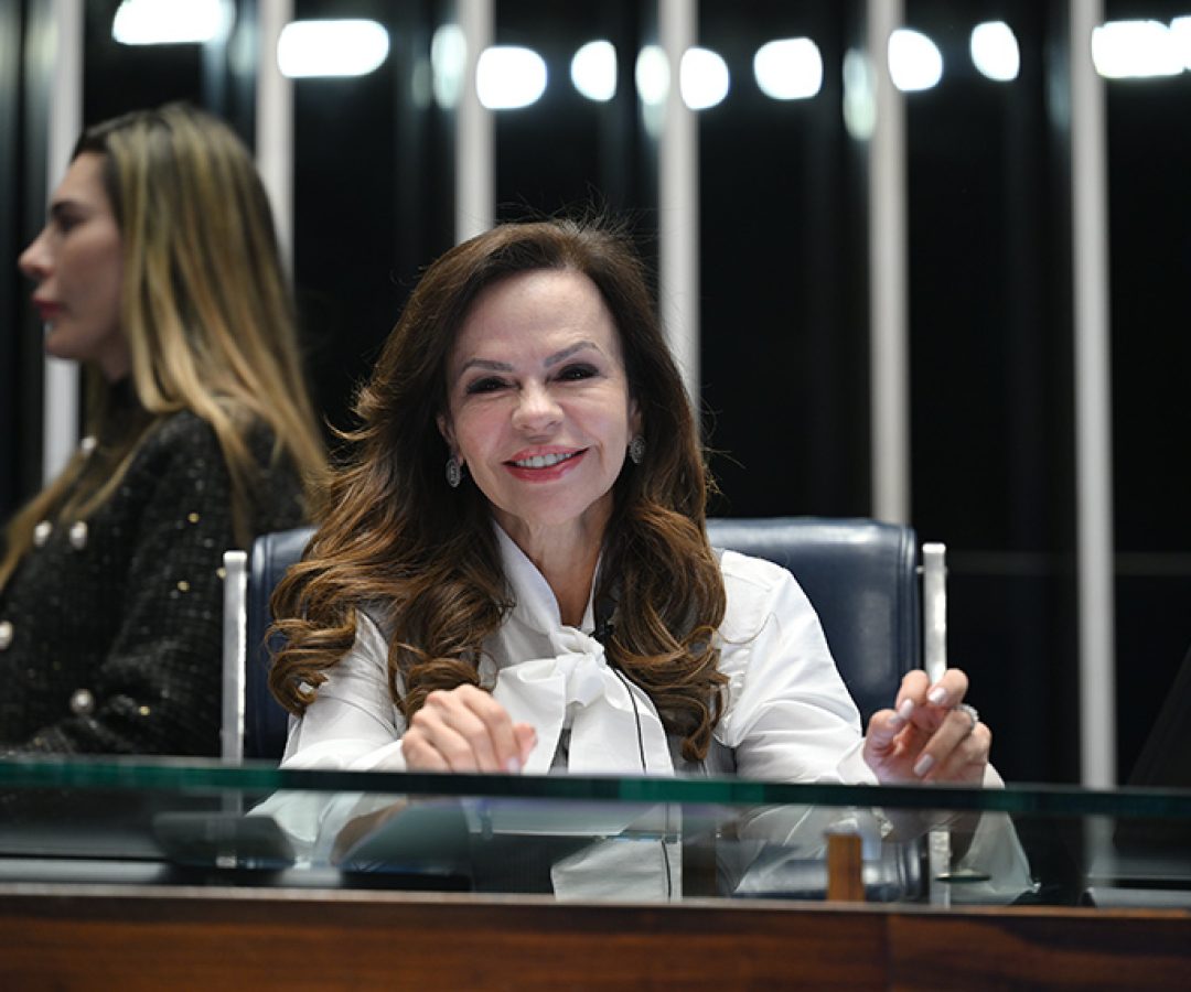 Presidente e requerente desta sessão, senadora Professora Dorinha Seabra (União-TO) à mesa.