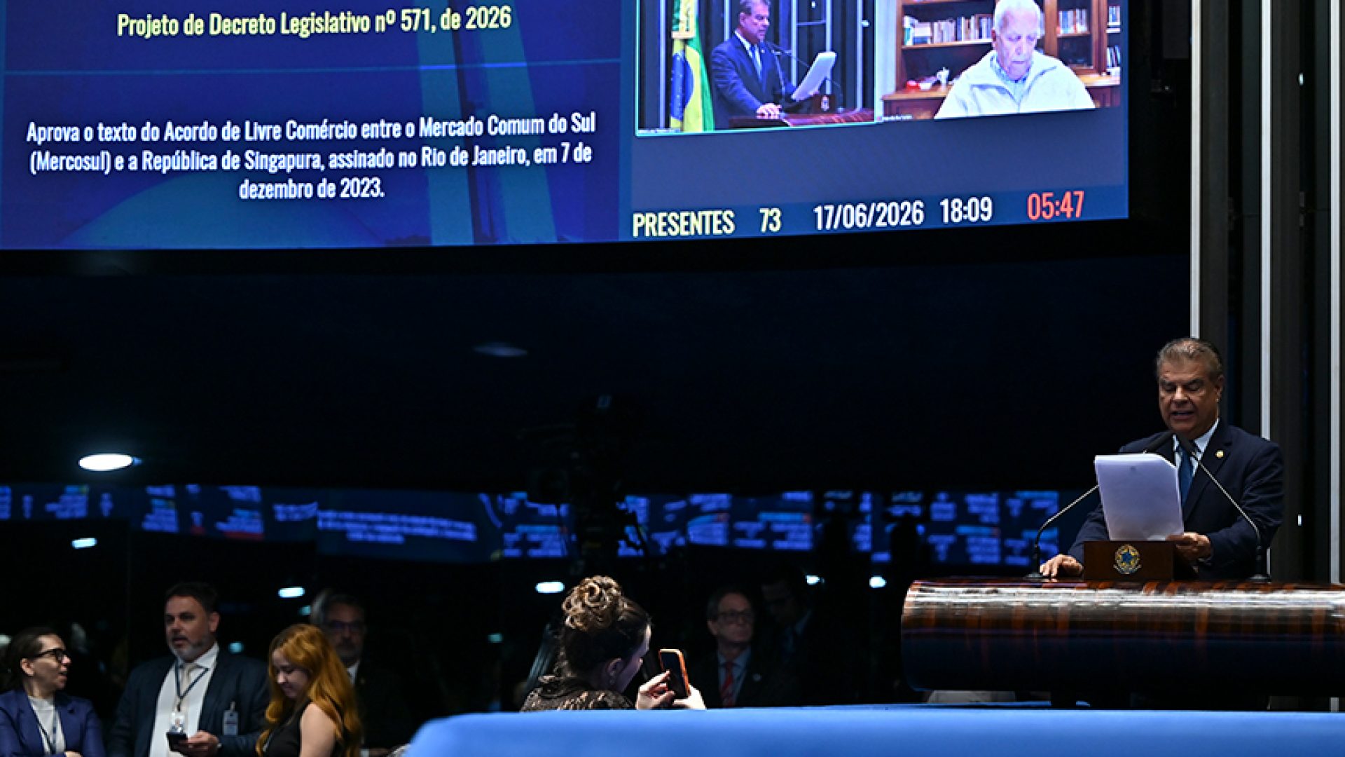 Em discurso, à tribuna, senador Nelsinho Trad (PSD-MS).