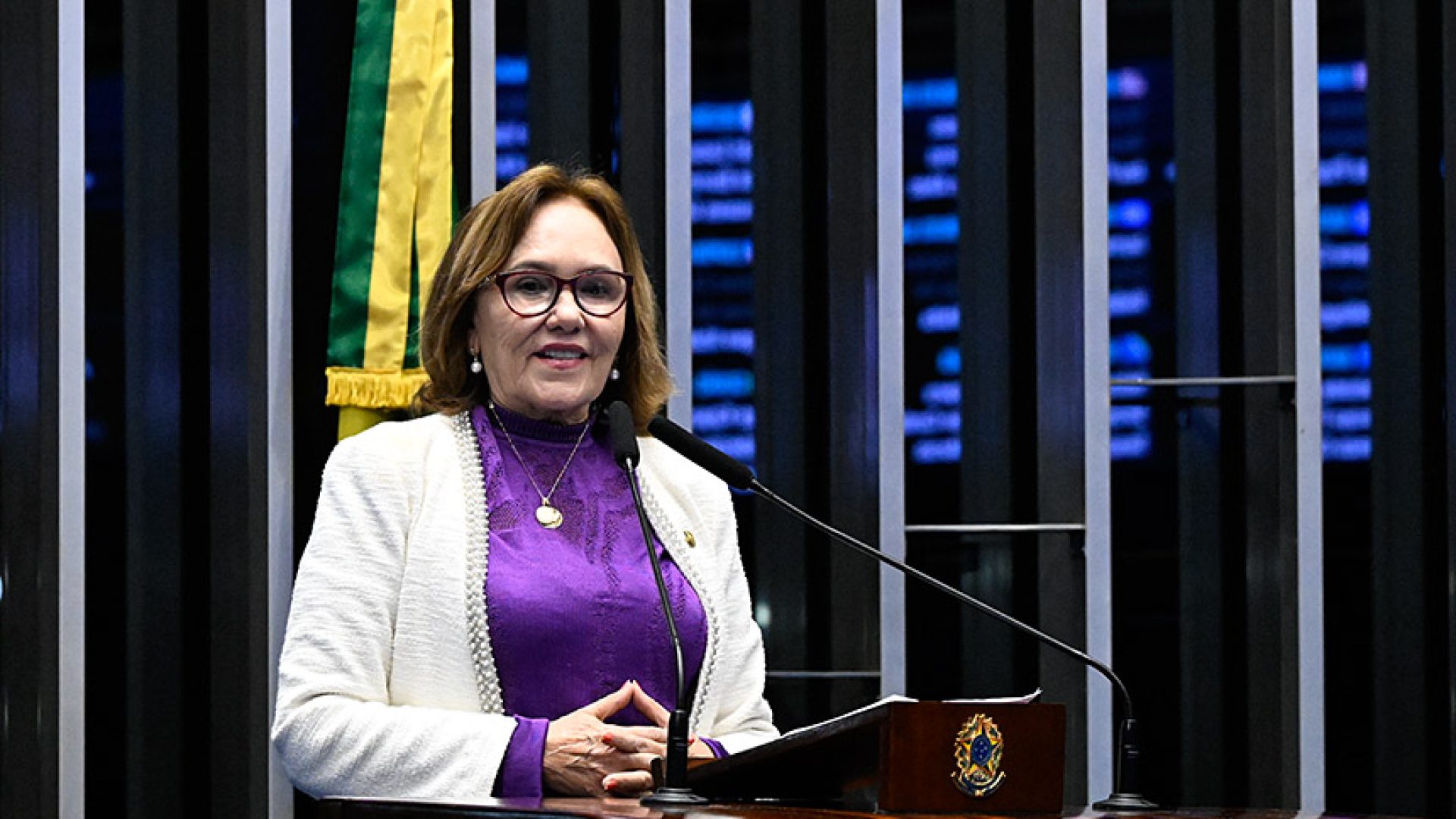 Em discurso, à tribuna, senadora Zenaide Maia (PSD-RN).