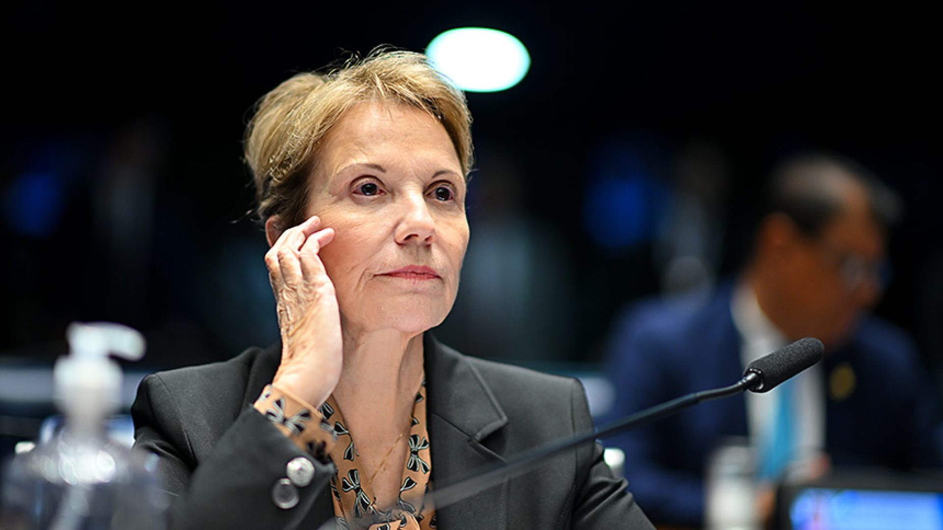Senadora Tereza Cristina (PP-MS) à bancada.