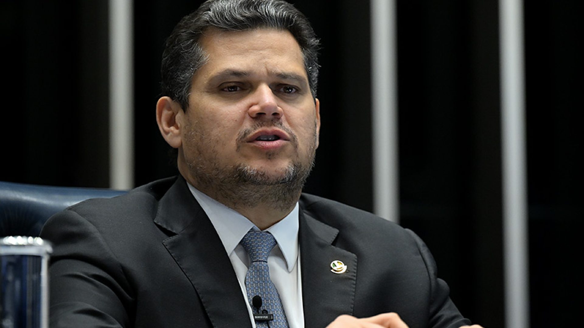 Presidente do Senado Federal, senador Davi Alcolumbre (União-AP) conduz sessão.
