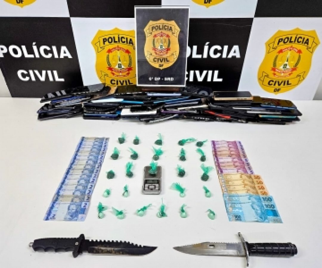 Traficante que recebia pagamento em celulares é preso no Itapoã