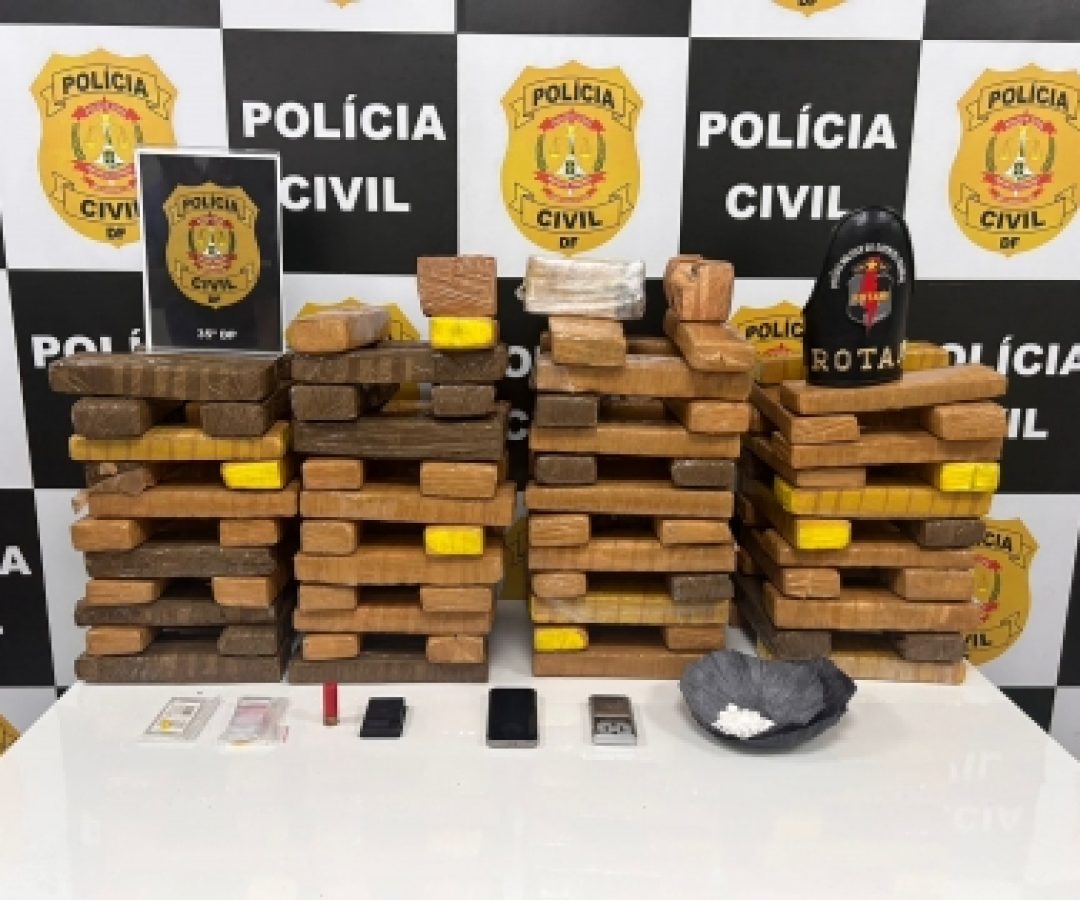 PCDF prende homem com grande quantidade de drogas em operação integrada no Gama
