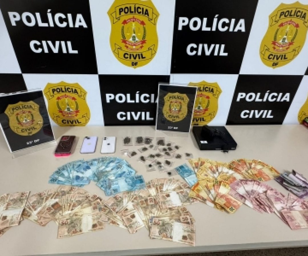 PCDF prende homem e mulher por tráfico de drogas no Sol Nascente