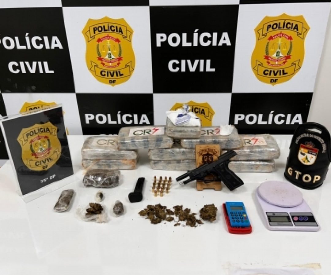 PCDF prende homem por tráfico, porte ilegal de arma e receptação em Planaltina