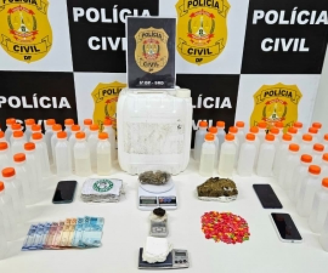 PCDF prende três homens por tráfico durante Operação Medellin no Paranoá