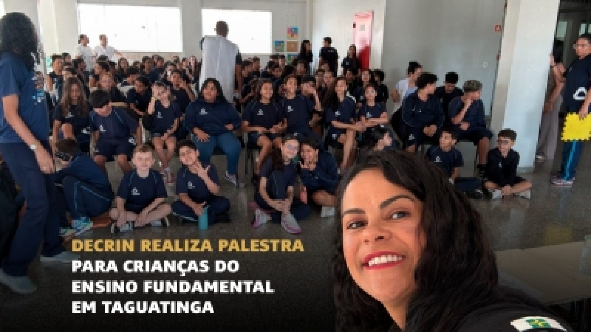 Decrin realiza palestra para 80 crianças do Ensino Fundamental