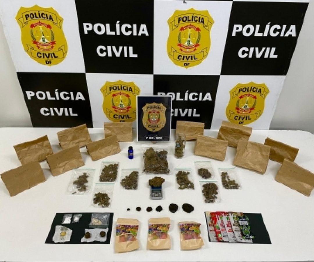 PCDF prende cinco por tráfico e associação com sistema de delivery