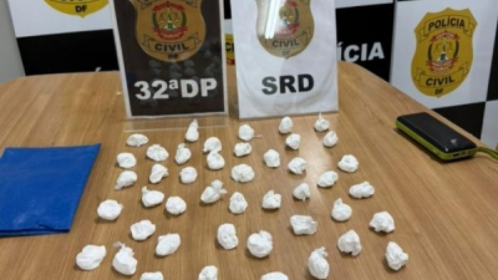 32ª DP prende homem por tráfico de drogas em Samambaia