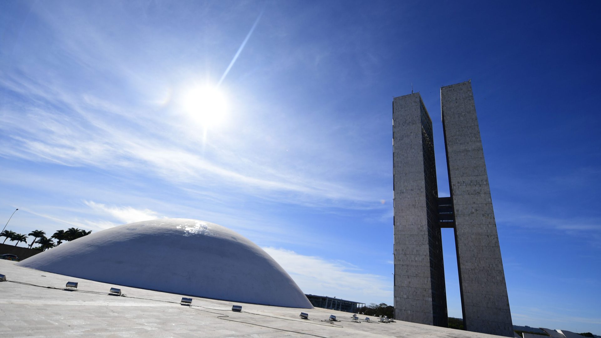 Fachada do Palácio do Congresso Nacional.
