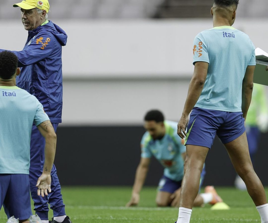 Ancelotti aposta no esquema 4-4-2 diante da Coreia do Sul