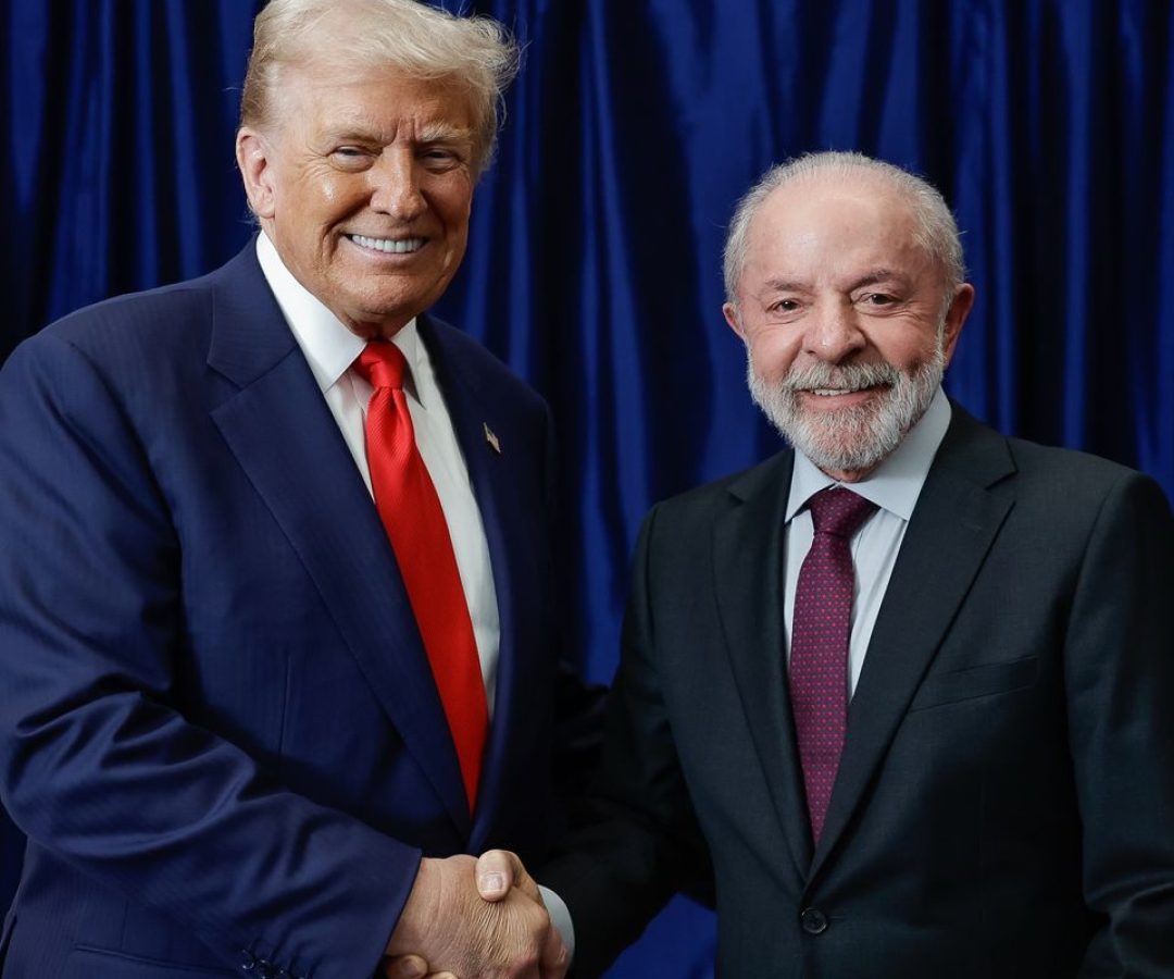 Trump registra encontro com Lula em sua rede social