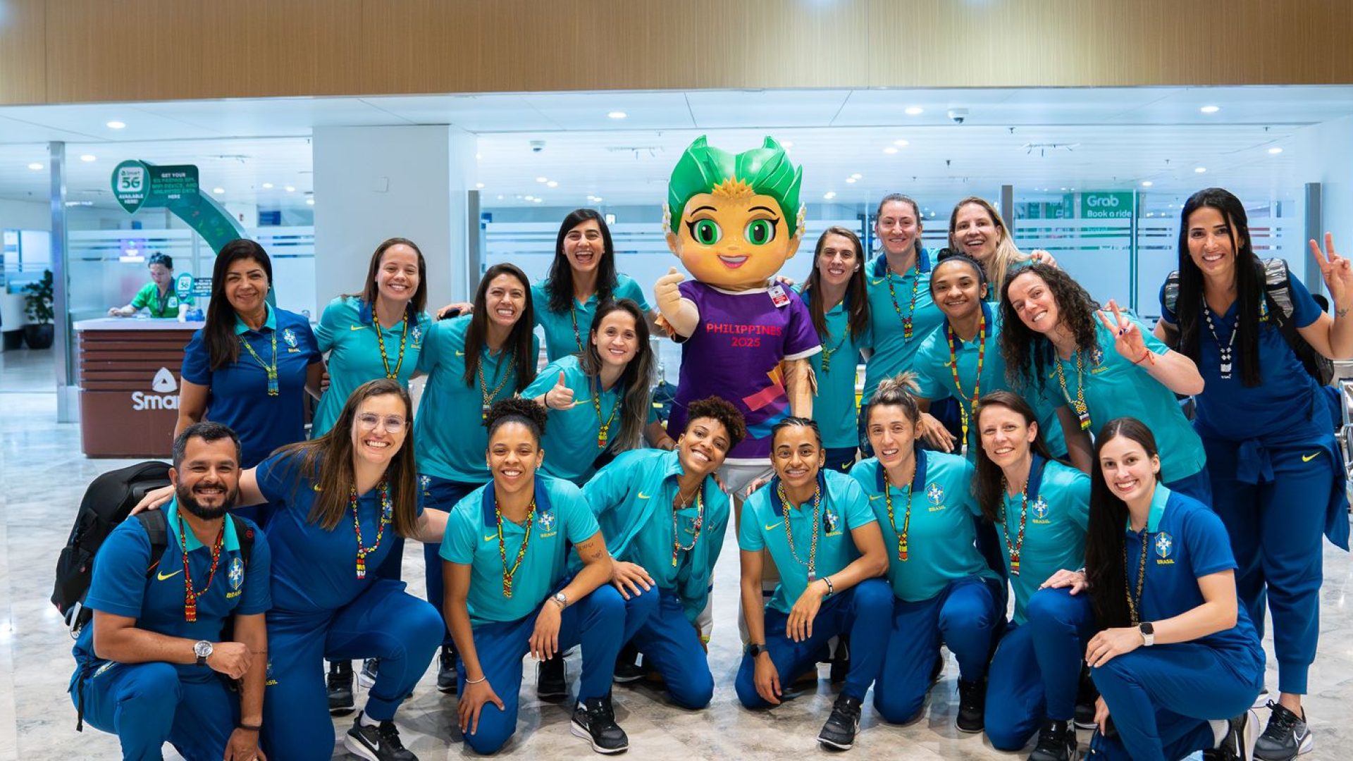 Seleção desembarca nas Filipinas para disputa do Mundial de futsal