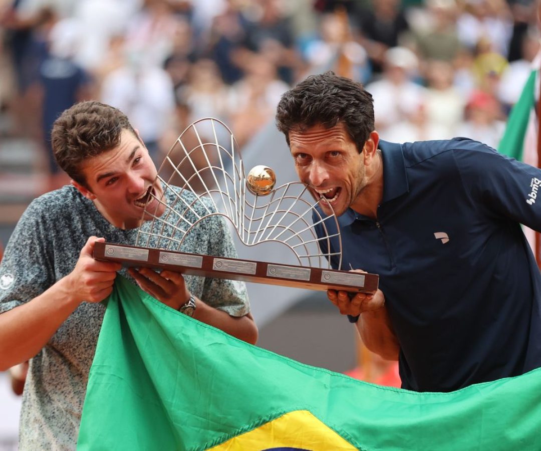 João Fonseca e Marcelo Melo garantem título de duplas do Rio Open