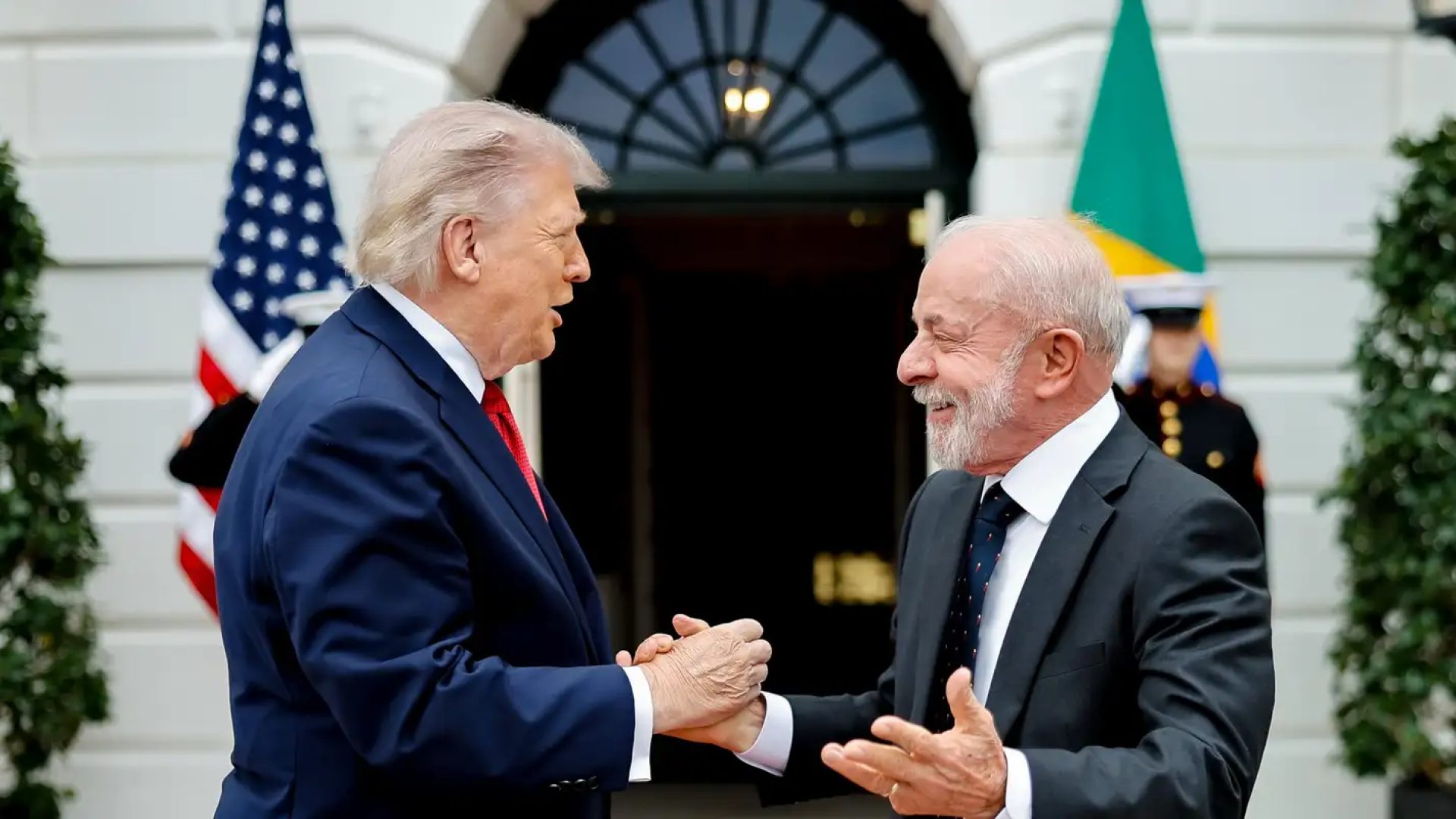 Lula deixa a Casa Branca após reunião com Trump