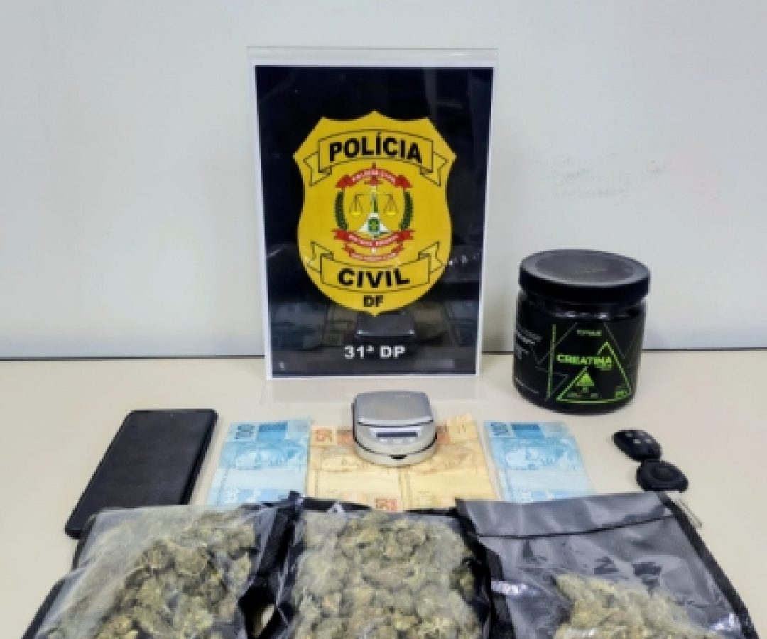 31ª DP prende traficante com droga “premium” após monitoramento no Jardim Roriz