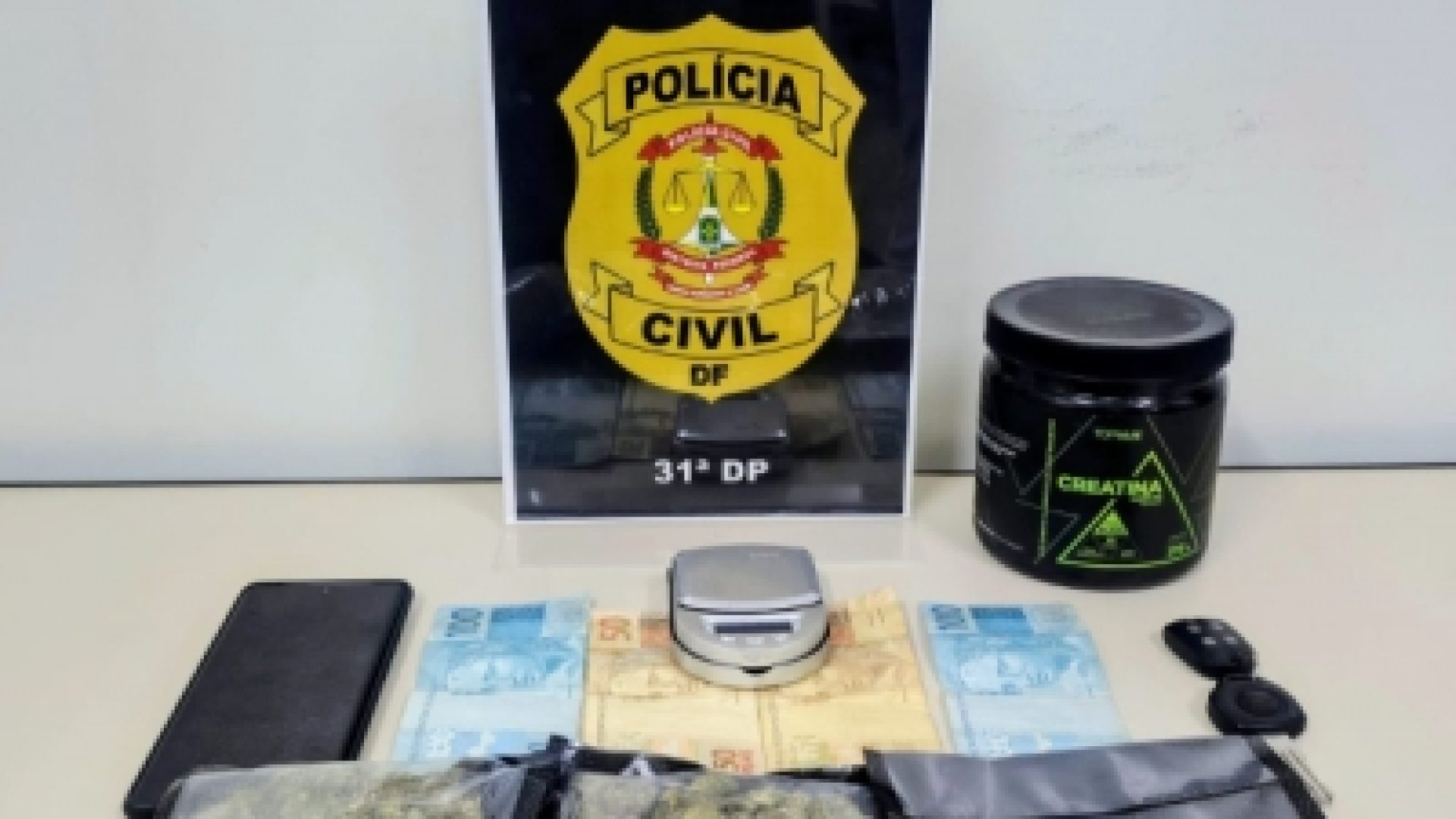 31ª DP prende traficante com droga “premium” após monitoramento no Jardim Roriz