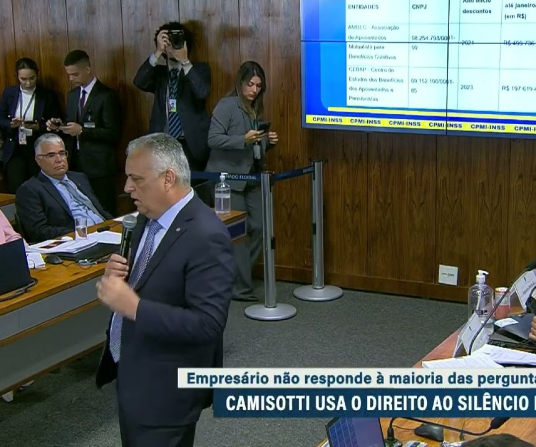 Empresário Paulo Camisotti fica em silêncio na CPMI do INSS — Senado Notícias