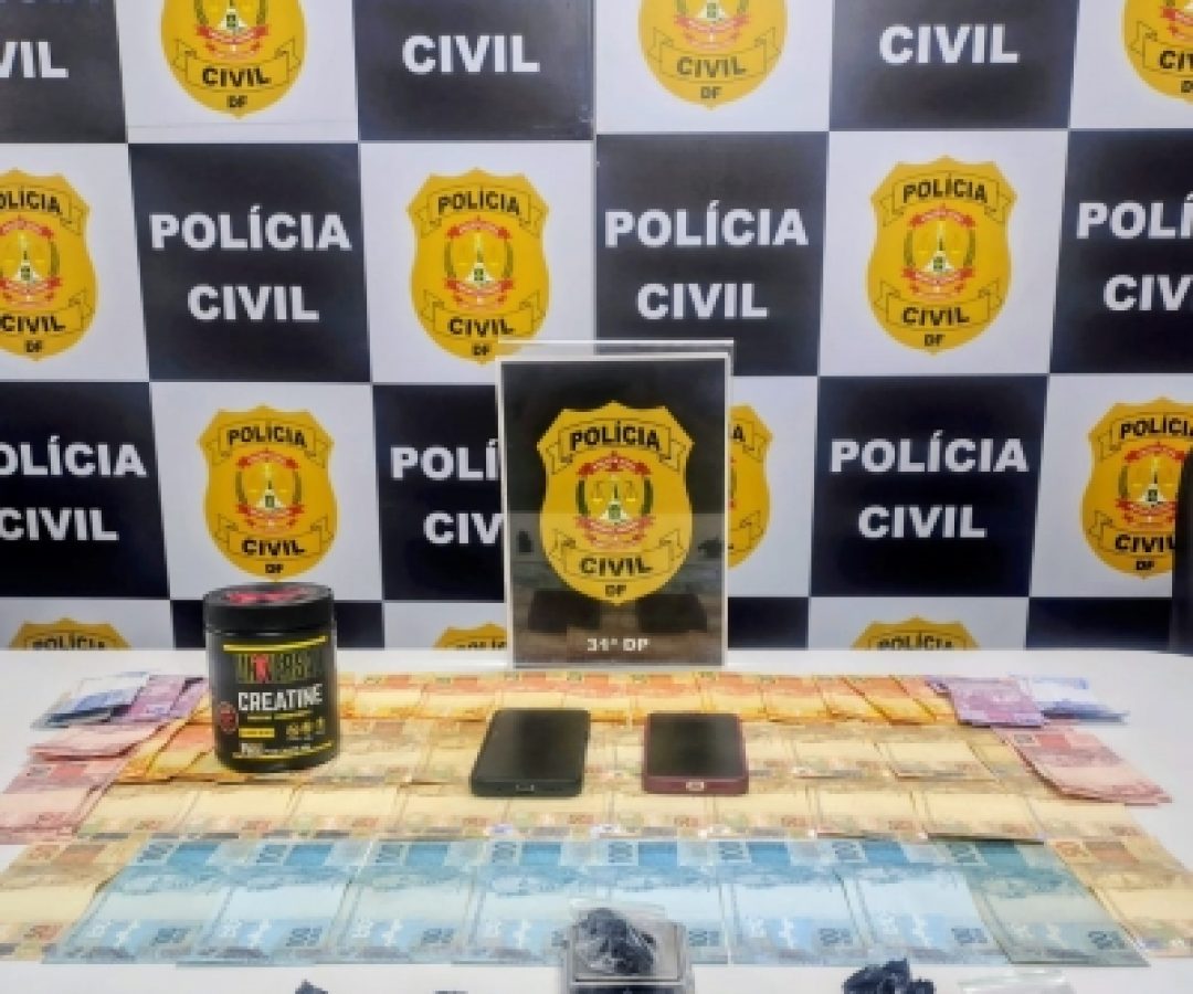 31ª DP prende dois homens por tráfico de drogas no Jardim Roriz
