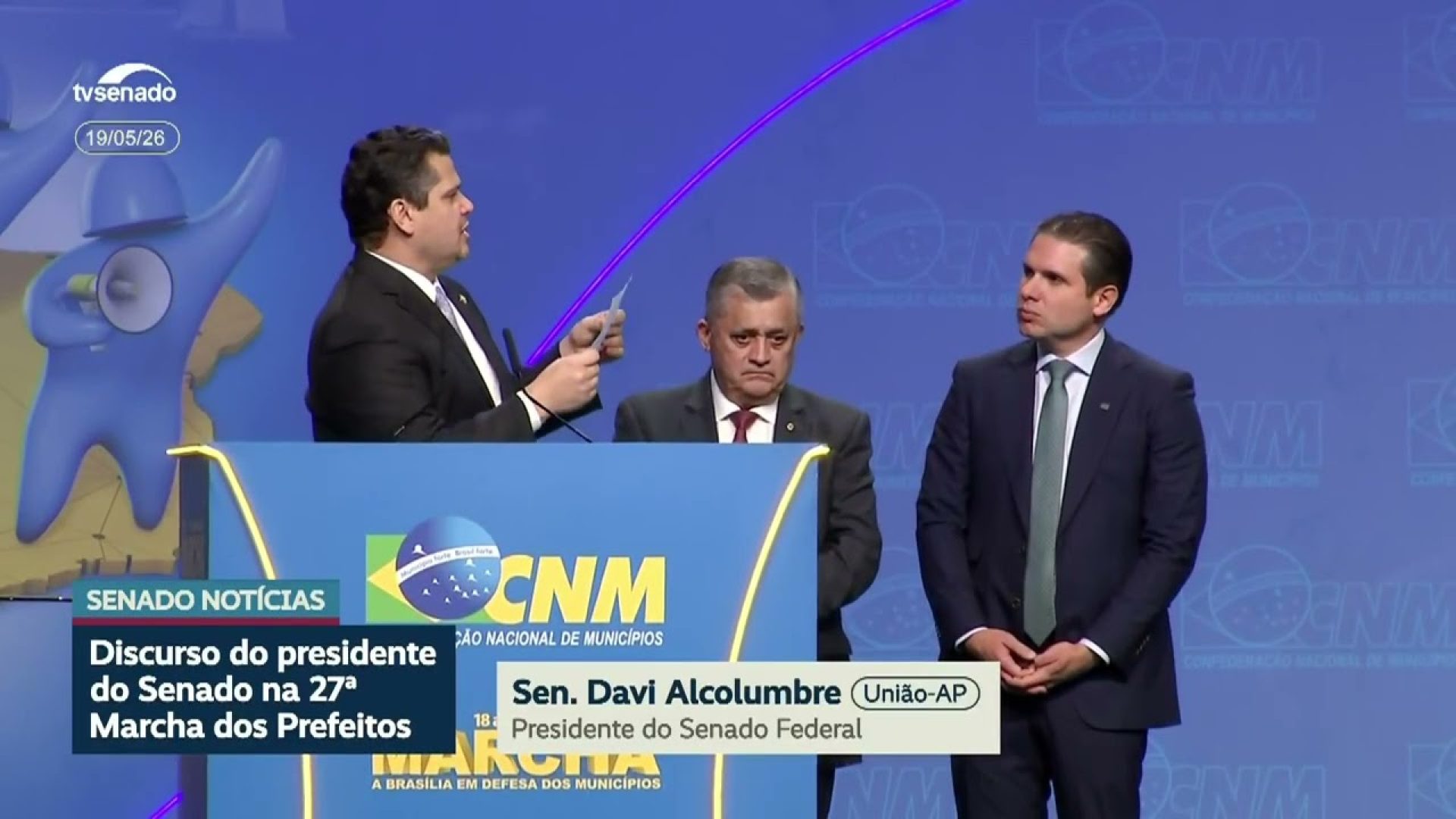 Davi anuncia sessão do Congresso para analisar veto sobre convênios com municípios — Senado Notícias