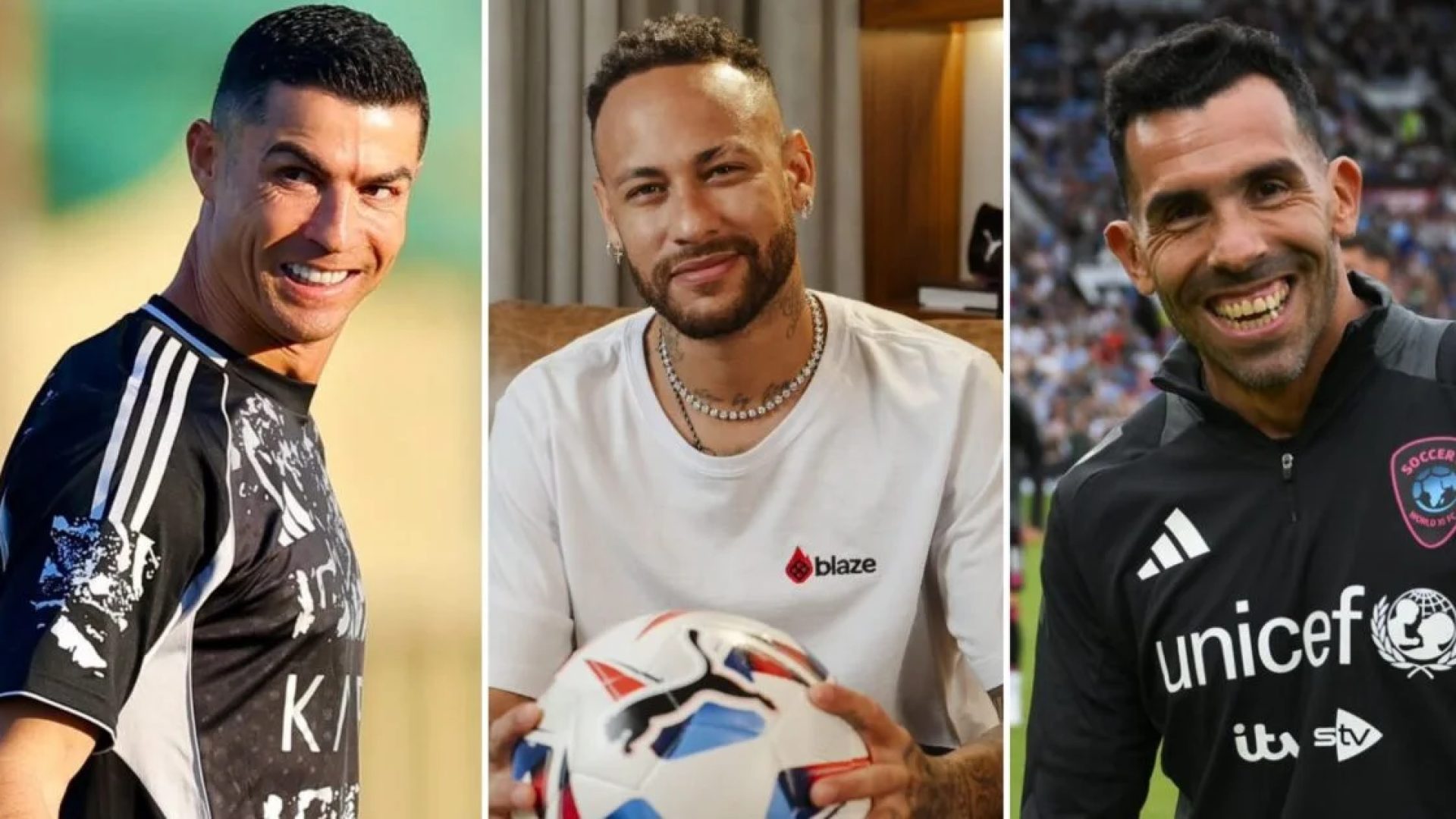 Você sabia? CR7, Neymar e Tévez celebram aniversário nesta quinta, 5 de fevereiro