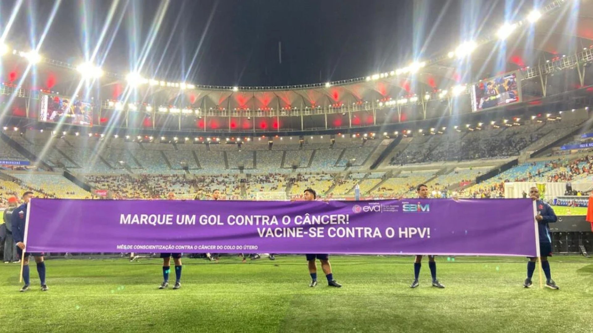 Flamengo e Grupo EVA lançam campanha contra câncer do colo do útero no Maracanã