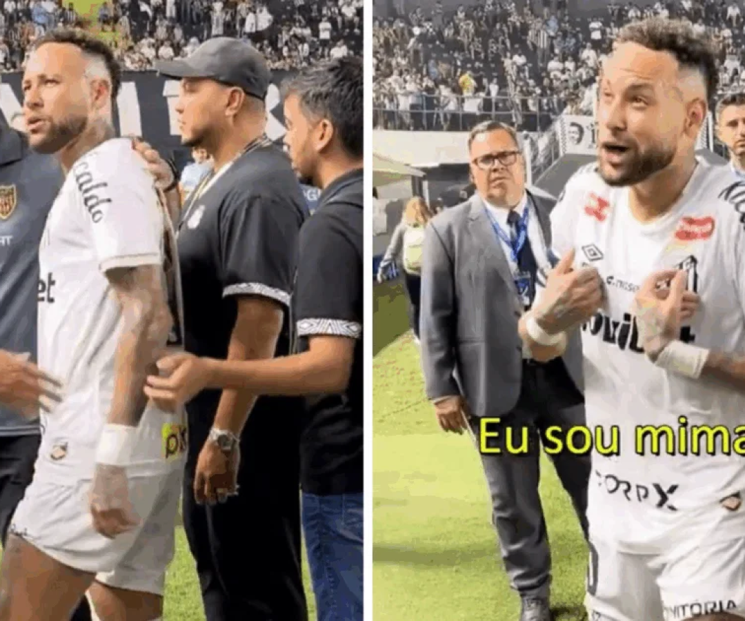 Neymar discute com torcedor ao ser cobrado após empate em casa pela Sul-Americana