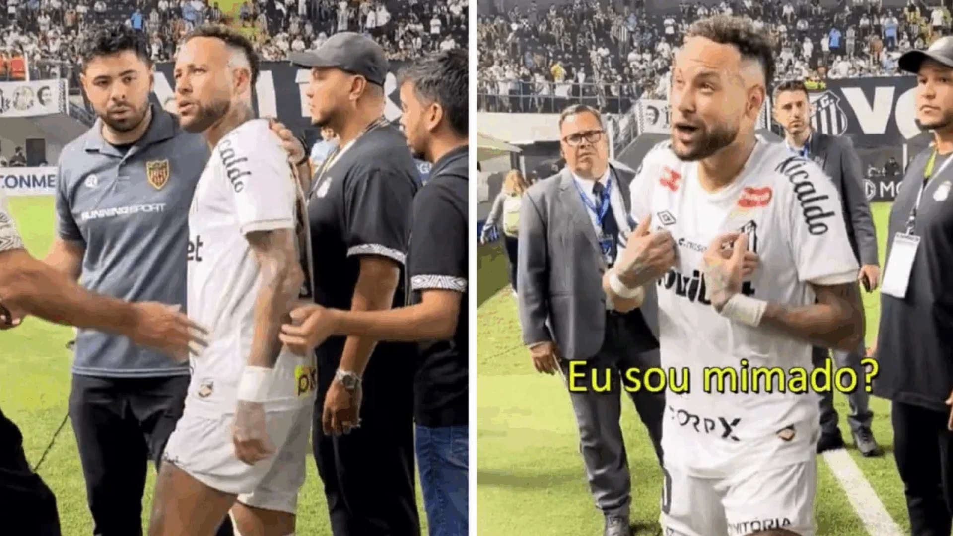 Neymar discute com torcedor ao ser cobrado após empate em casa pela Sul-Americana
