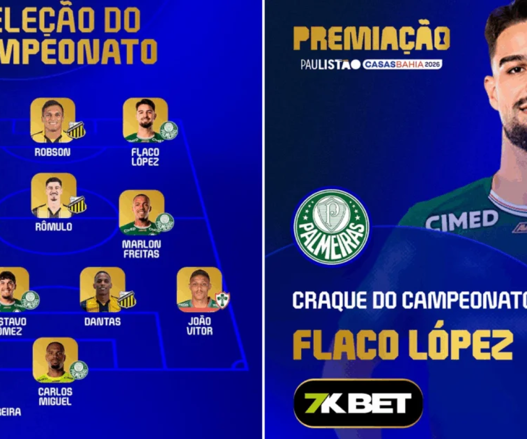 Palmeiras domina seleção do Paulistão; Flaco López é eleito o melhor do torneio