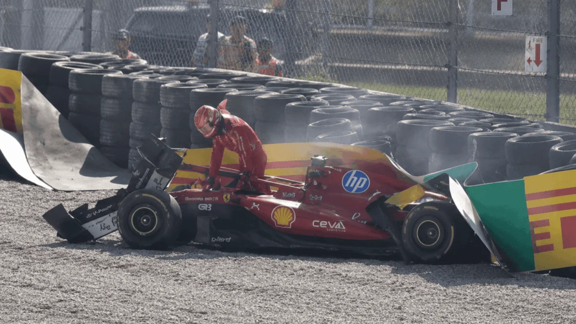 Batida de Charles Leclerc interrompe GP da Itália de Fórmula 1