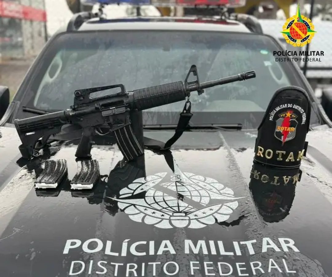 ROTAM prende homem com fuzil de uso restrito em Taguatinga
