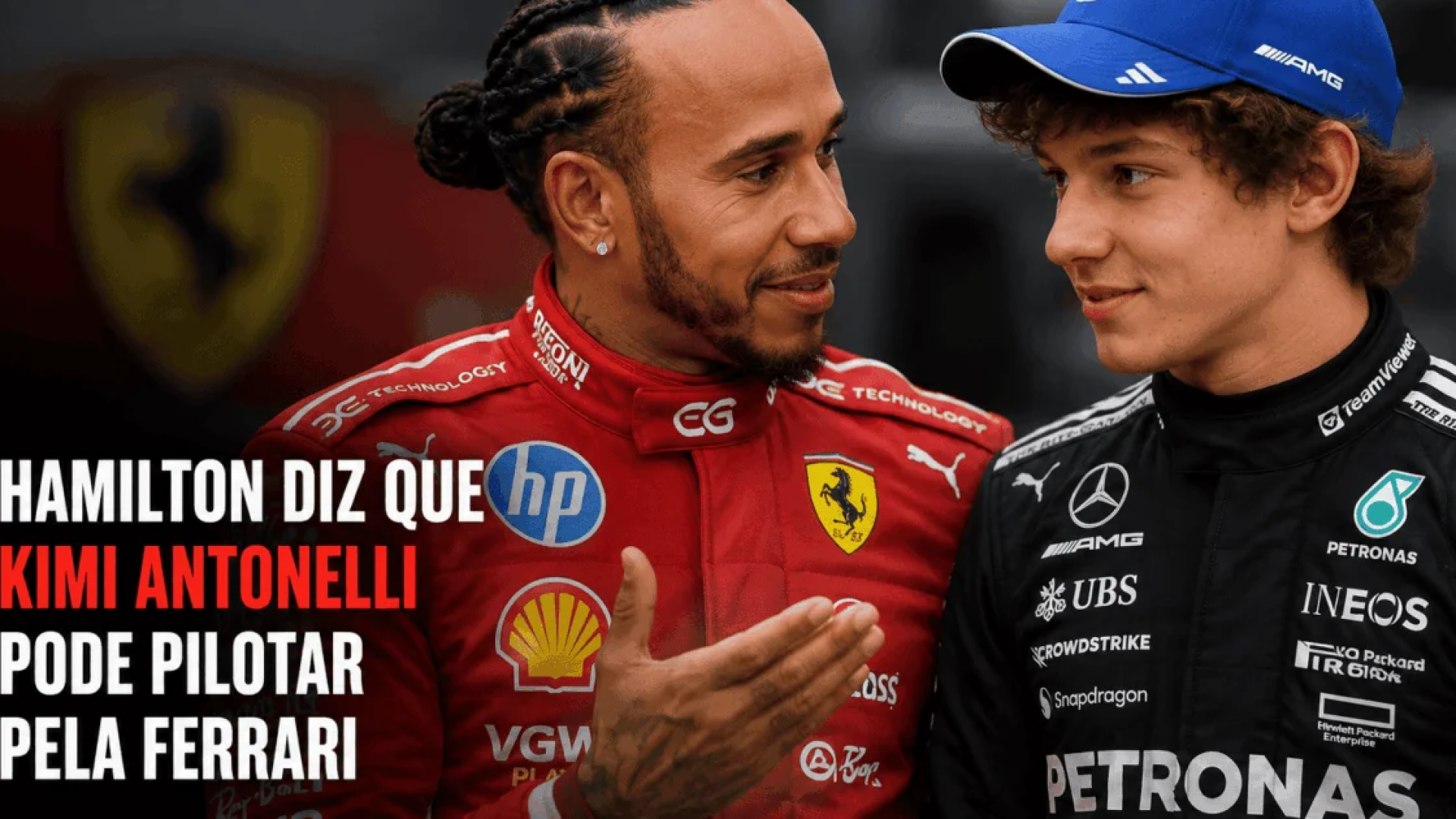 Hamilton diz que Kimi Antonelli pode pilotar pela Ferrari
