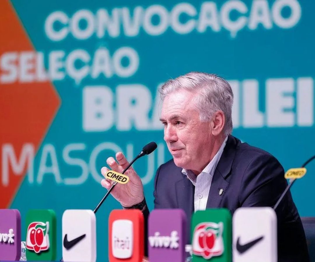 Sem Neymar, Ancelotti anuncia 26 convocados para a última data Fifa antes da Copa