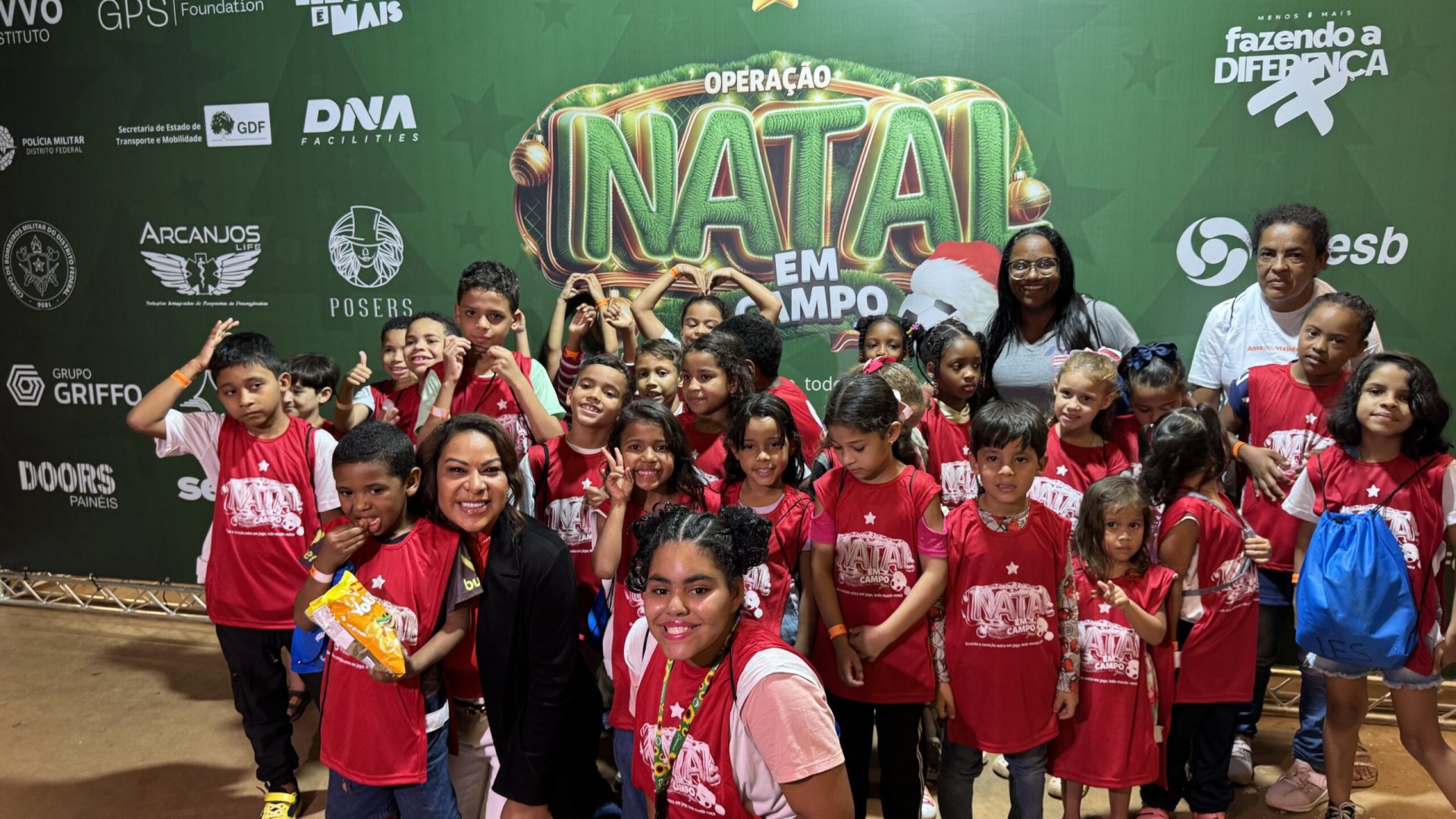 A magia do natal e do esporte no Estádio Mané Garrincha 
