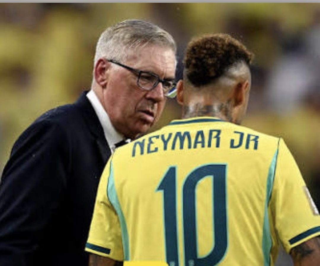 O que Carlo Ancelotti pensa, neste momento, sobre Neymar?