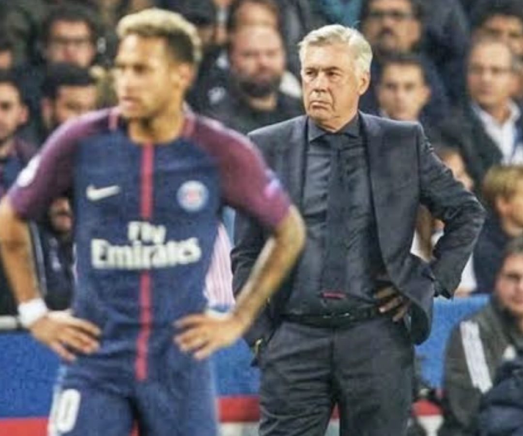 Ancelotti estendeu a mão. Neymar deixou no ar a dúvida