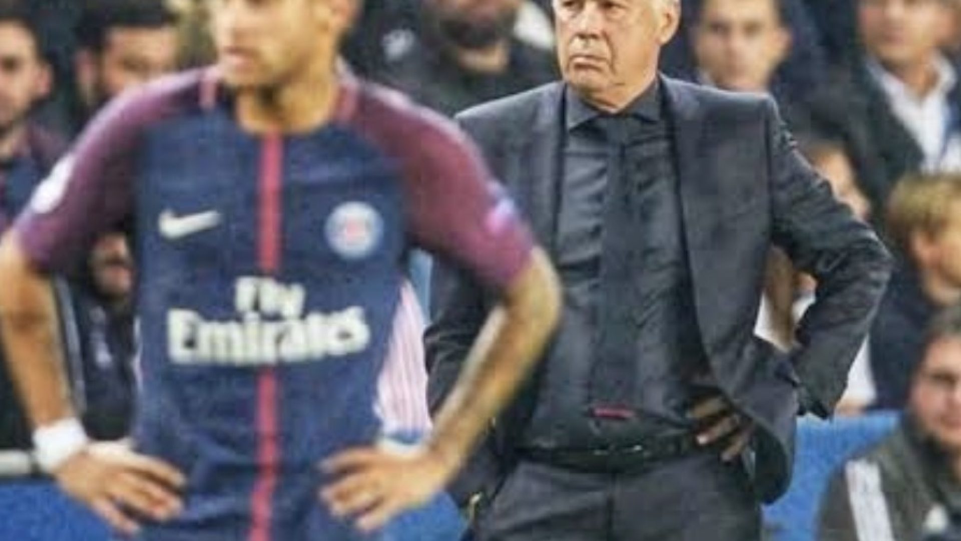 Ancelotti estendeu a mão. Neymar deixou no ar a dúvida