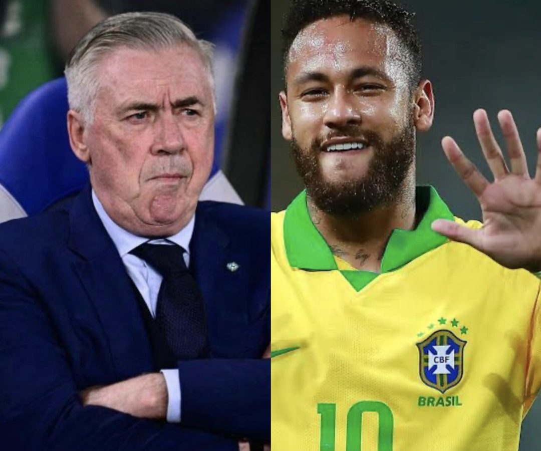 O puxão de orelha de Ancelotti em Vini que espirra em Neymar