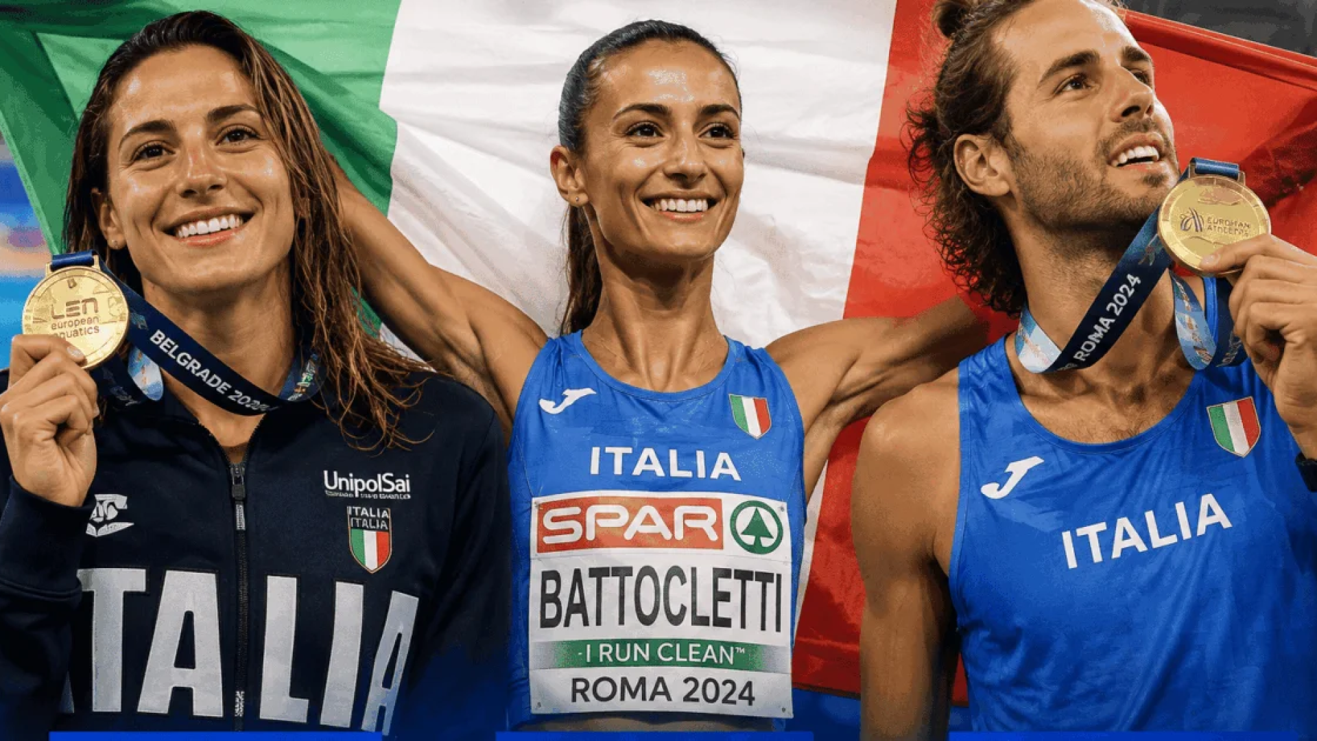 Itália brilha nos Campeonatos Europeus com ouros de Quadarella, Battocletti e Tamberi