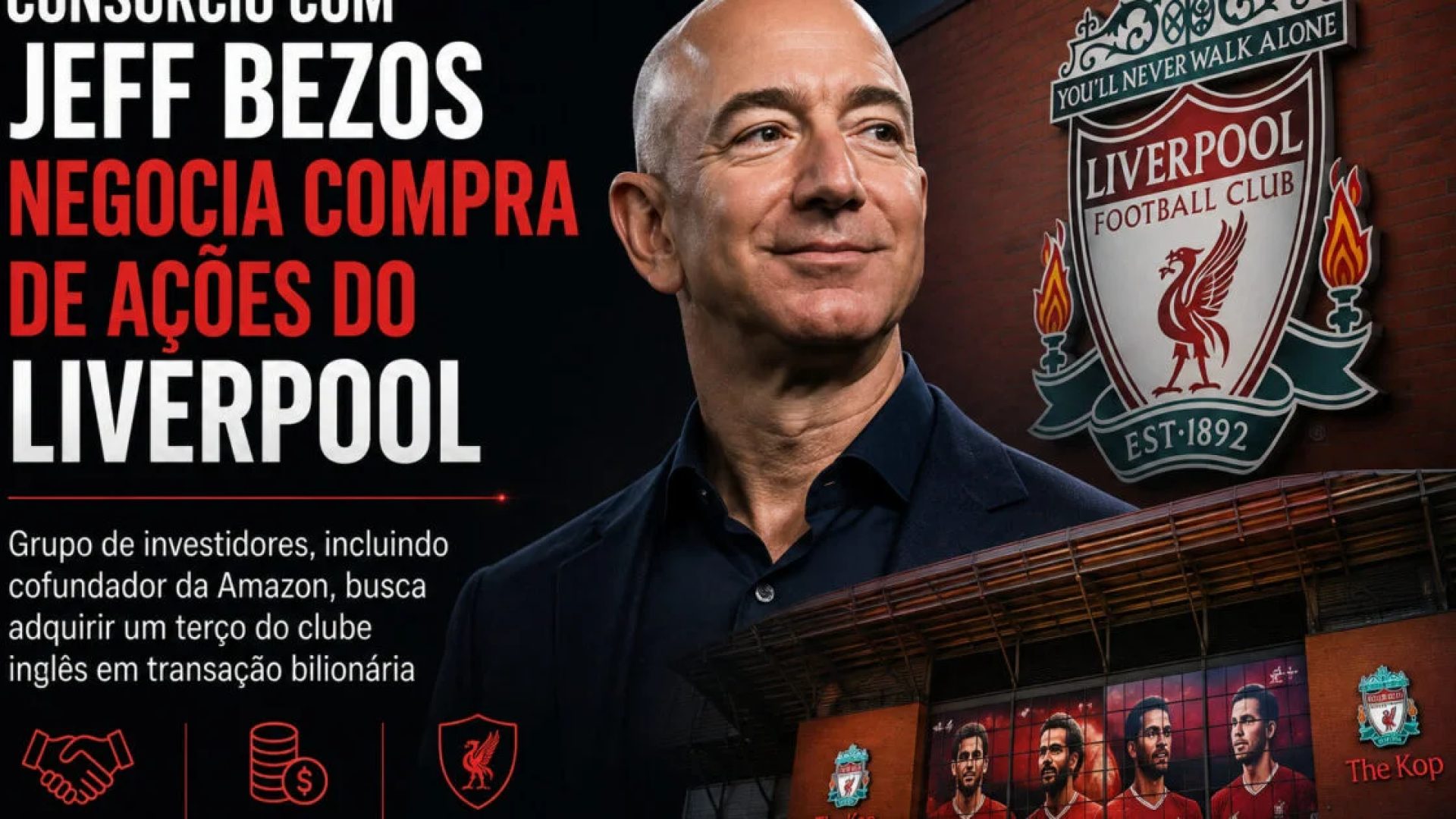 “Consórcio com Jeff Bezos negocia compra de ações do Liverpool”