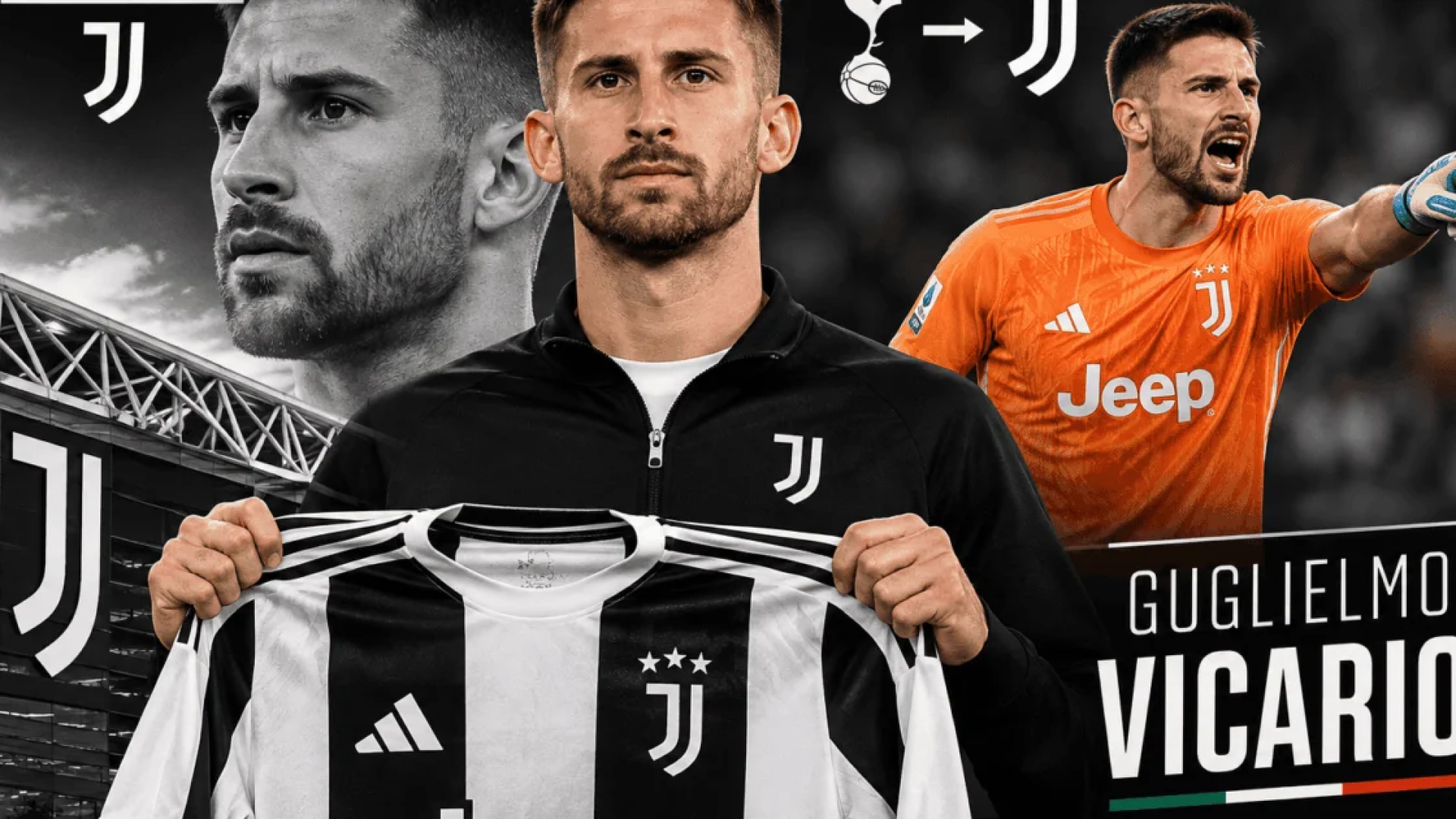 Juventus contrata Vicario em empréstimo e mira compra definitiva