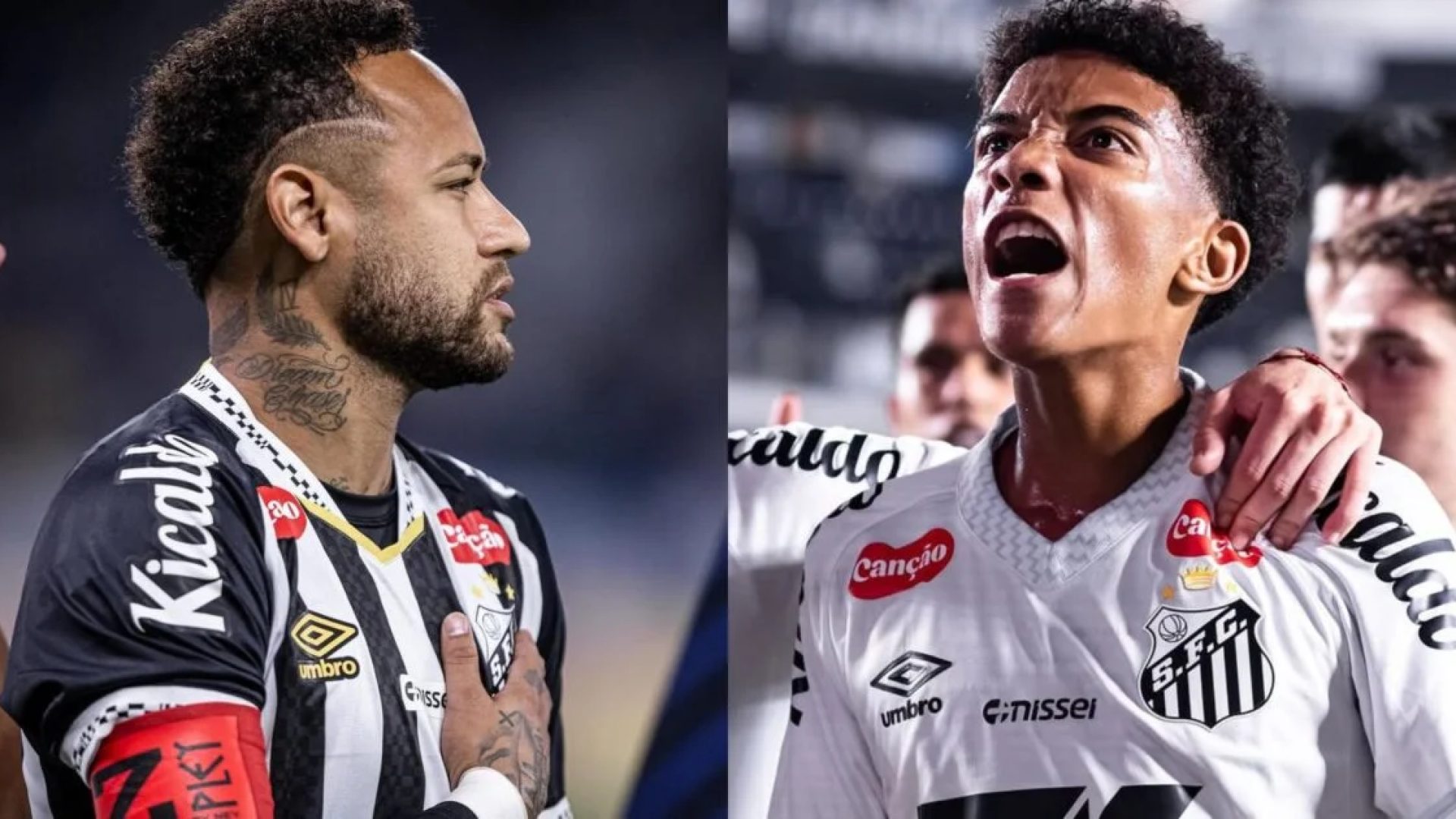 Neymar se desentende com Robinho Jr. e causa ‘climão’ em treino do Santos