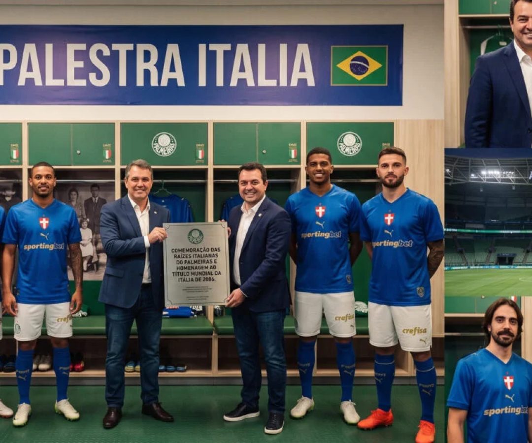 Palmeiras lança camisa azul que celebra raízes italianas do clube