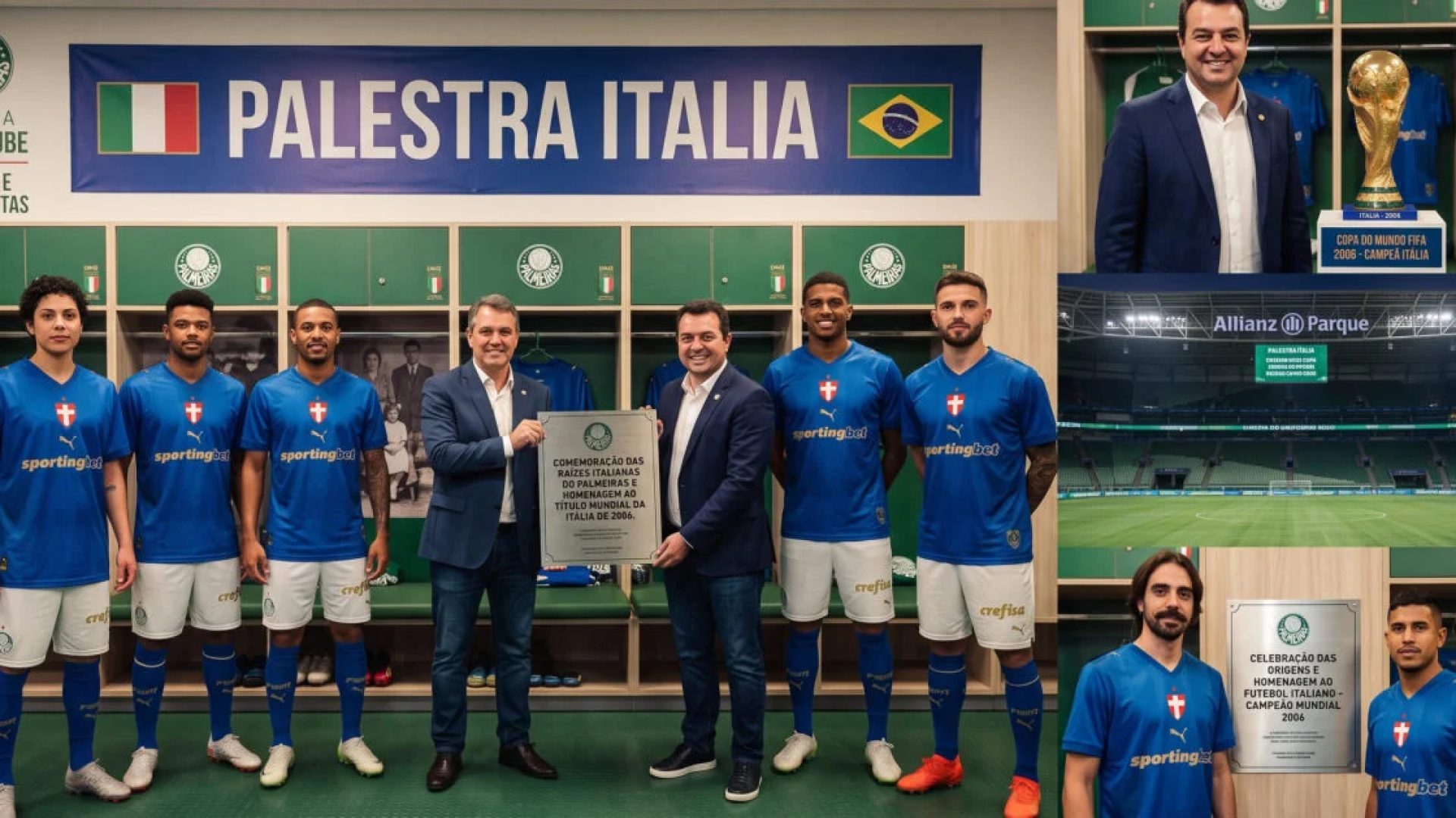 Palmeiras lança camisa azul que celebra raízes italianas do clube