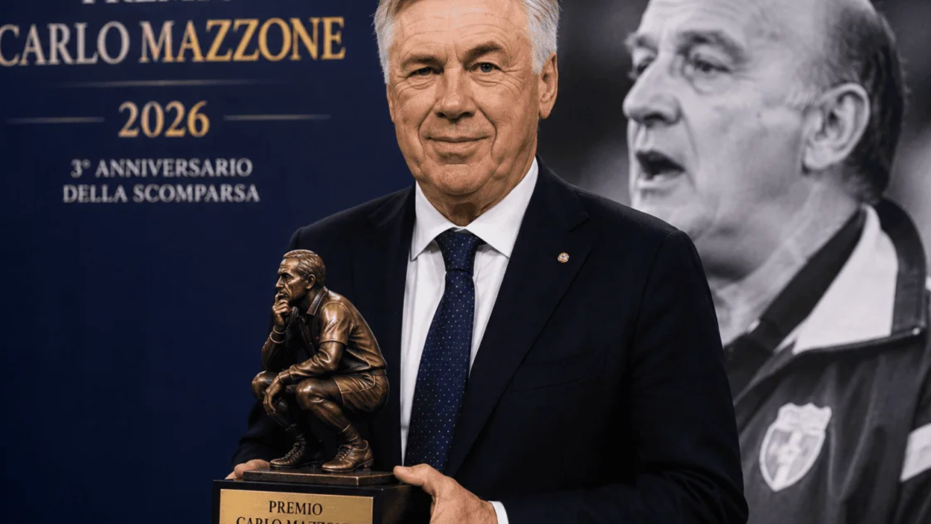 “Carlo Ancelotti recebe Prêmio Carlo Mazzone de 2026”
