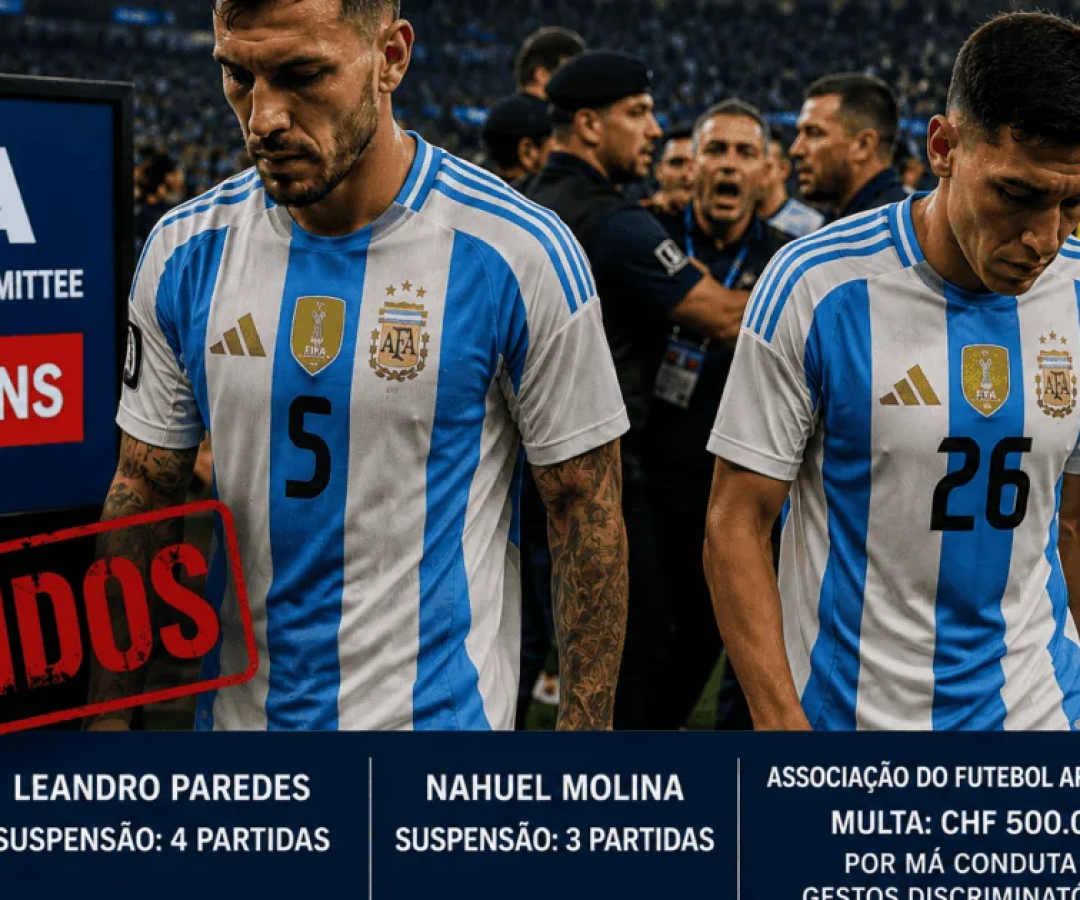 Fifa pune argentinos após confusão em final da Copa de 2026
