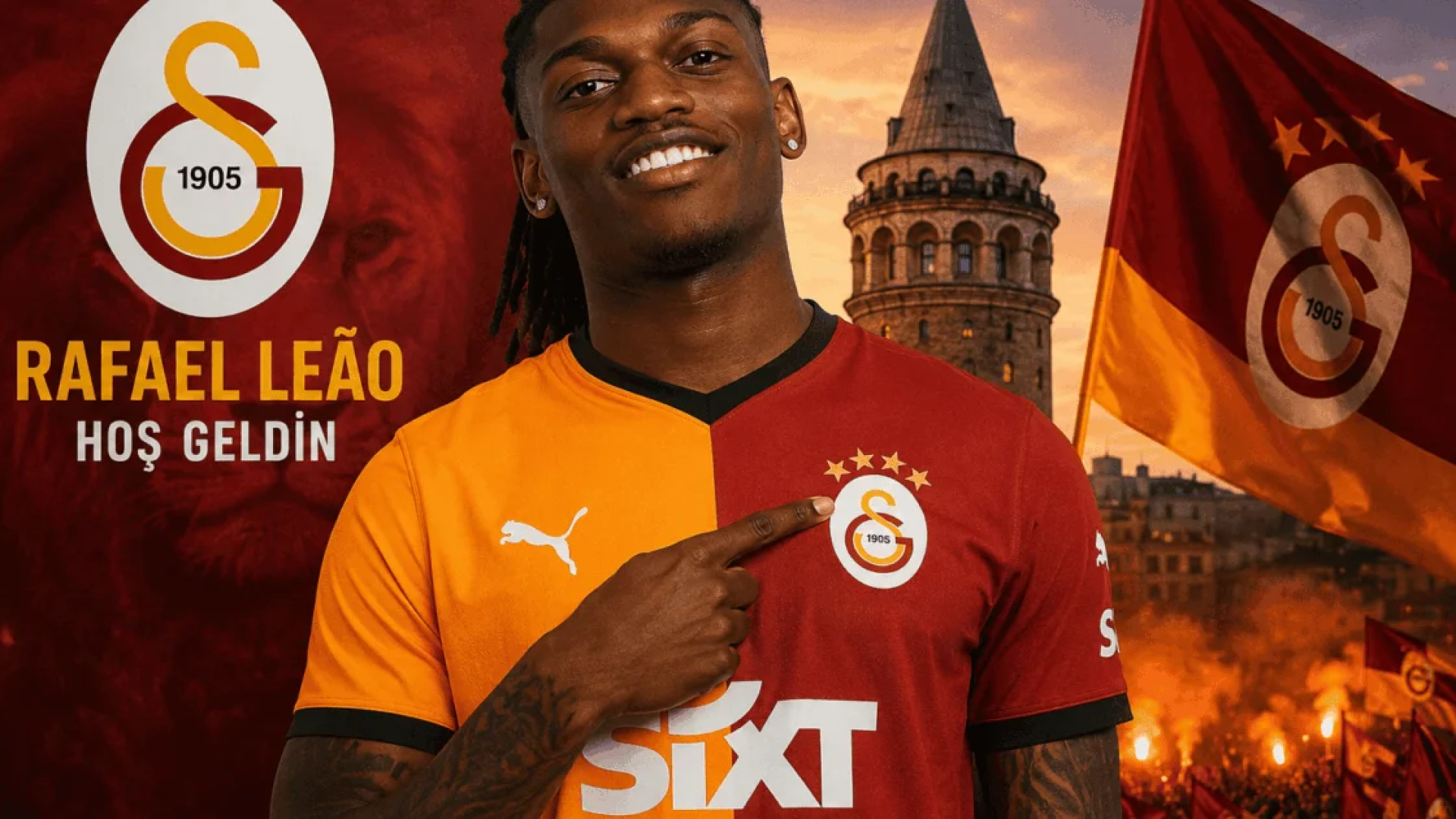 Rafael Leão deixa o Milan e assina com Galatasaray na Turquia