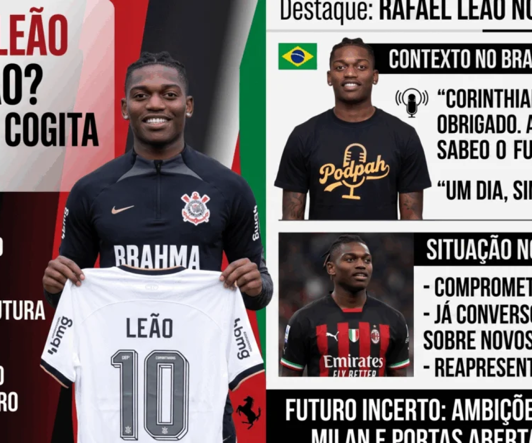 Rafael Leão treina no Corinthians e cogita ir para o Brasil