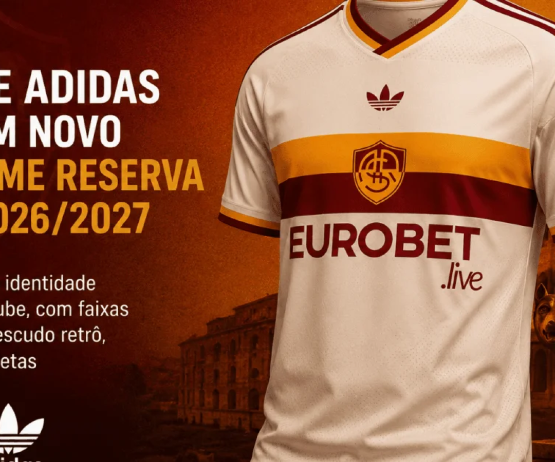 Roma e Adidas lançam novo uniforme reserva para 2026/2027