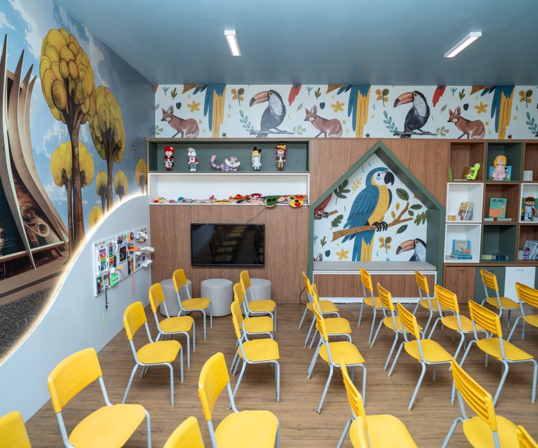 Sala interativa do Jardim de Infância 603 do Recanto das Emas incentiva a leitura